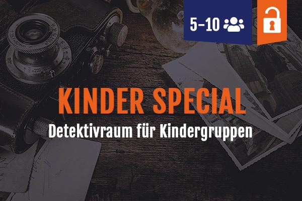 School trip Nienburg half group, kids special detective room
